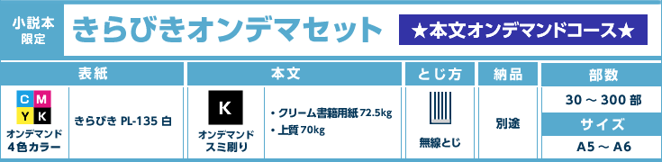 きらびきオンデマセット　-本文オンデマンドコース-