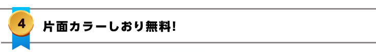 片面フルカラーしおり無料