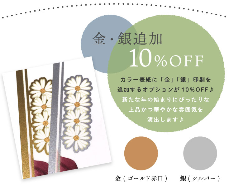 金・銀追加　10％OFF