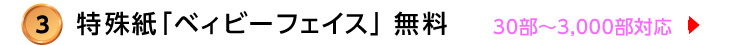 3.特殊紙カラー表紙「ベィビーフェイス」無料の詳細はこちら