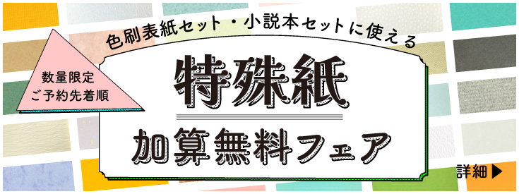 特殊紙加算無料