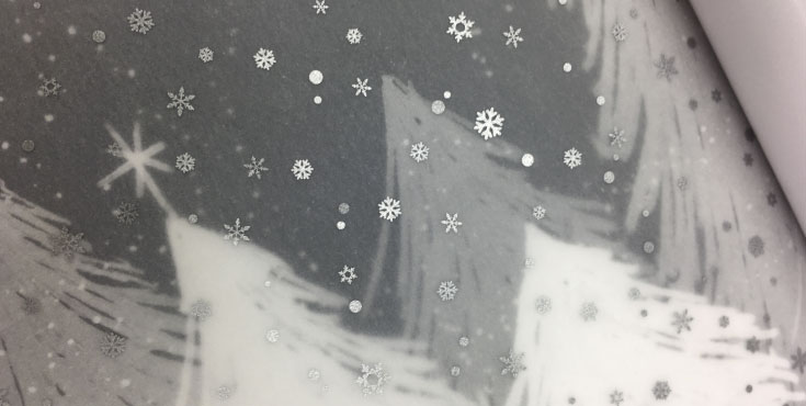 雪の結晶トレペ遊び紙